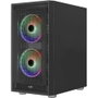 Aerocool Graphite V3 Carcasa Gaming Semitorre con 3 Ventiladores ARGB